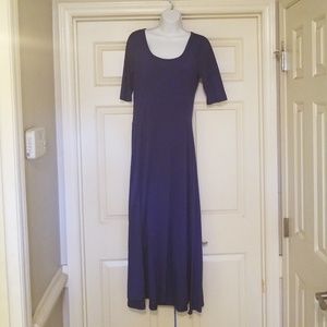 Navy Blue Lularoe Maxi dress wize M